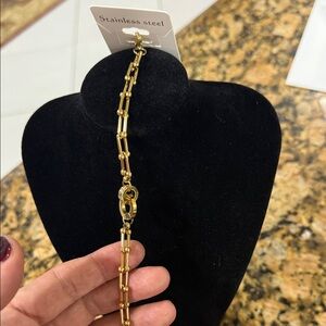 Gold Stainless Steel Women's Necklace